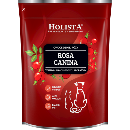 Suszona skórka owocu dzikiej róży. Produkt z certyfikatem upraw ekologicznych