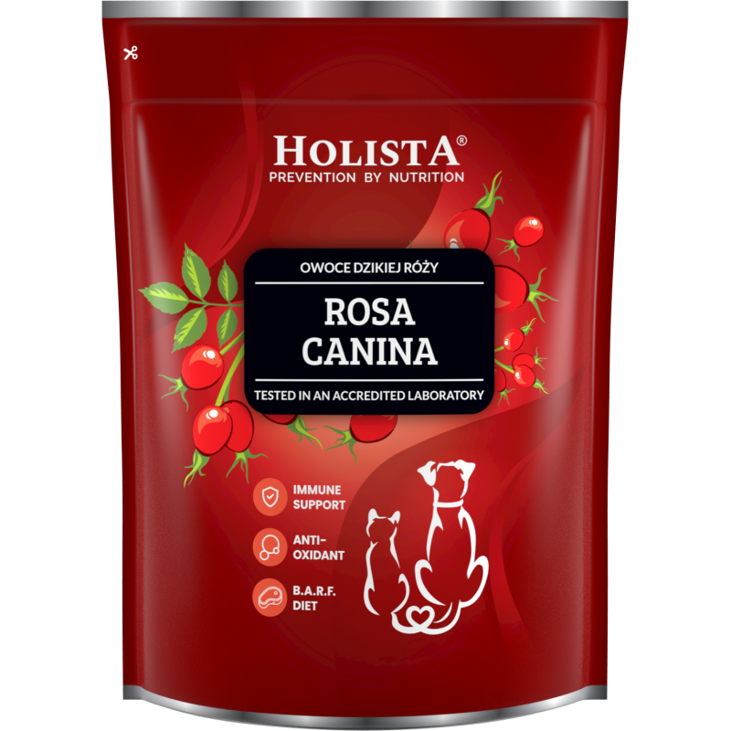 Suszona skórka owocu dzikiej róży. Produkt z certyfikatem upraw ekologicznych