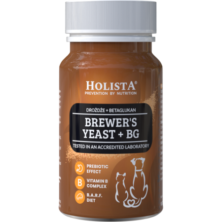 Drożdże piwne wzbogacone betaglukanem dla psów i kotów w postaci tabletek