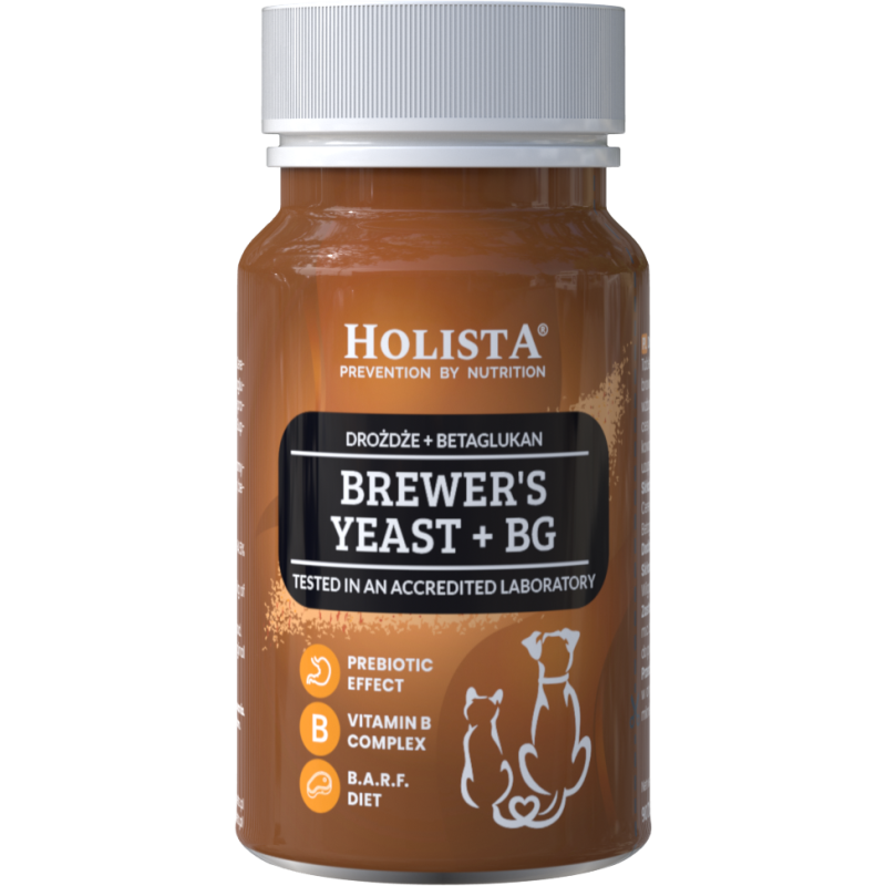 Drożdże piwne wzbogacone betaglukanem dla psów i kotów w postaci tabletek