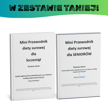 Zestaw przewodników BARF dla szczeniaków i psich seniorów