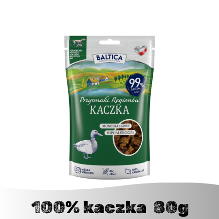 Półmiękkie przysmaki monobiałkowe z kaczki dla psa