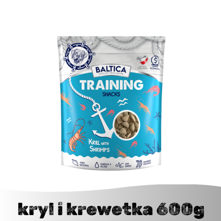 Przysmaki z krylem i krewetką dla psa