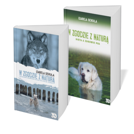 Zestaw 2 książek o diecie psów - podstawa diety BARF oraz diet przygotowywanych w domu.