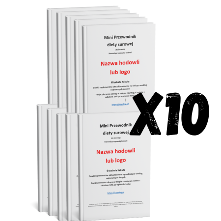 10 x przewodnik BARF szczeniąt