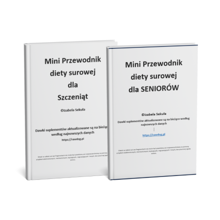 Zestaw przewodników BARF dla szczeniaków i psich seniorów